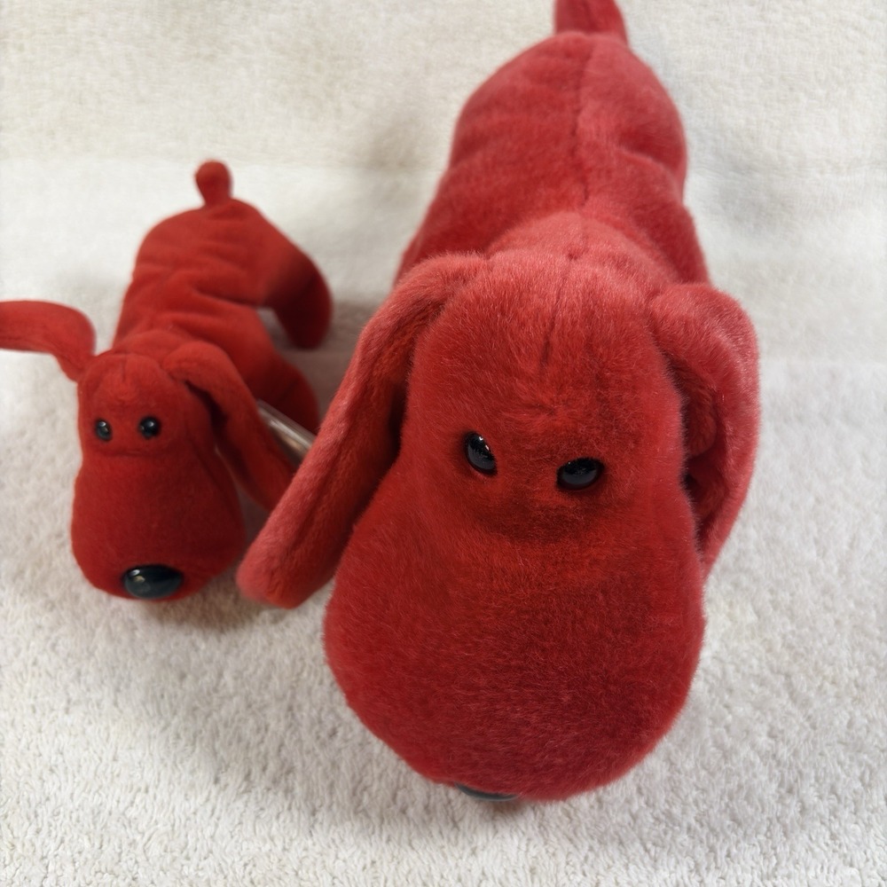 TY Beanie Baby & Beanie Buddy Rover Red Dog Plush Lot 1996 1998 w/ Tags Retired